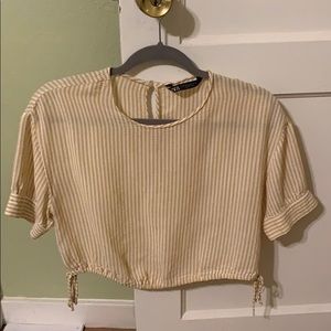 Zara Cropped Blouse XS